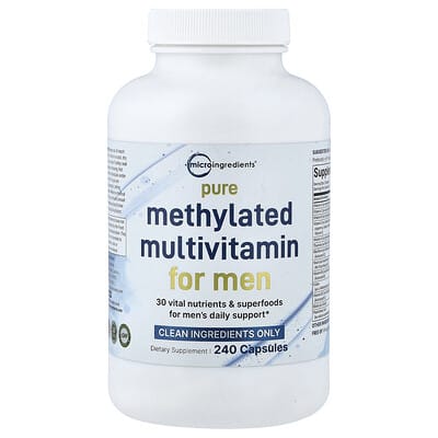 Micro Ingredients, Men's Help Fully Methylated Multivitamin, 240 Capsules