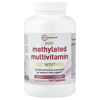 Micro Ingredients, Pure Methylated Multivitamin For Women, 240 Capsules