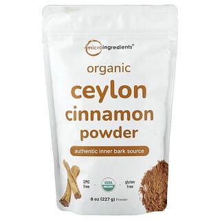 Micro Ingredients, Poudre de cannelle de Ceylan biologique, 227 g