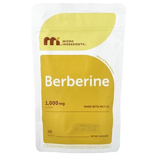 Micro Ingredients, берберин, 240 капсул (250 мг в 1 капсуле)