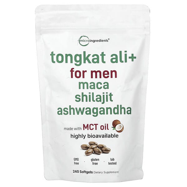 Micro Ingredients, 男性專用東革阿里+，240 粒軟膠囊