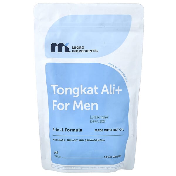 Micro Ingredients, 男性專用東革阿里+，240 粒軟膠囊