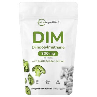Micro Ingredients, DIM z ekstraktem z czarnego pieprzu, 240 kapsułek roślinnych