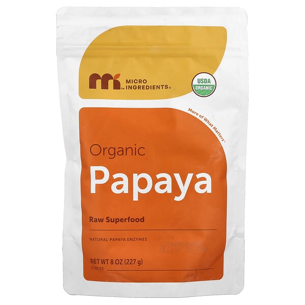 Micro Ingredients, Organic Papaya Powder, 8 oz (227 g) — product photo 1