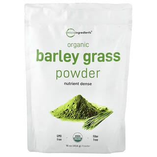 Micro Ingredients, Poudre d'herbe d'orge biologique, 454 g