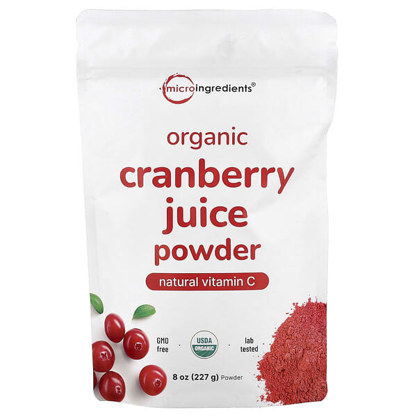 Micro Ingredients, Organic Cranberry Juice Powder, 8 oz (227 g) — product photo 1