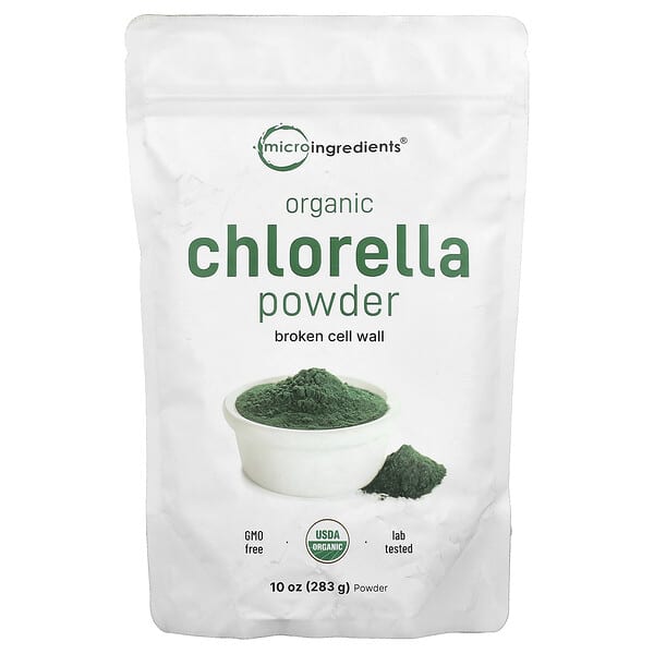 Micro Ingredients, Organic Chlorella Powder, 10 oz (283 g) — product photo 1