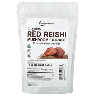Micro Ingredients, Organik Kırmızı Reishi Mantarı Ekstresi, 454 g (16 oz)