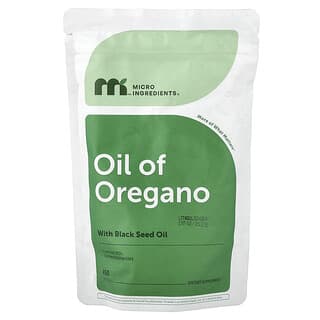 Micro Ingredients, Aceite de orégano con aceite de semilla de comino negro, 450 cápsulas blandas