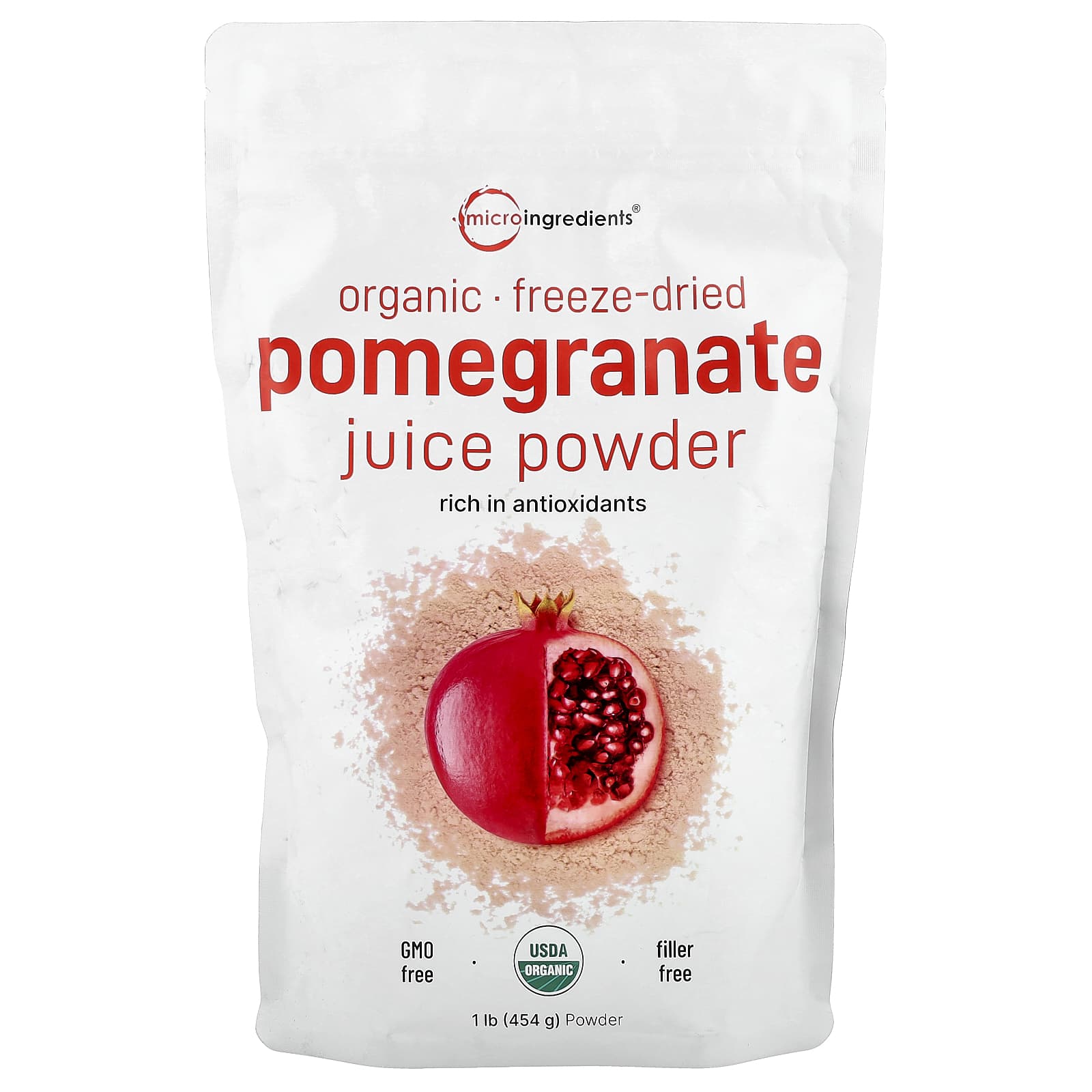 Organic Freeze-Dried Pomegranate Juice Powder, lb (454 g)