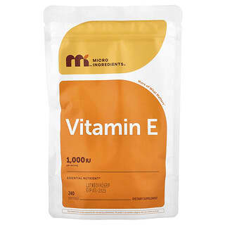 Micro Ingredients, 비타민E, 소프트젤 240정(소프트젤 1정당 500IU)