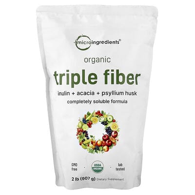 Micro Ingredients, Organic Triple Fiber, 2 lbs (907 g)