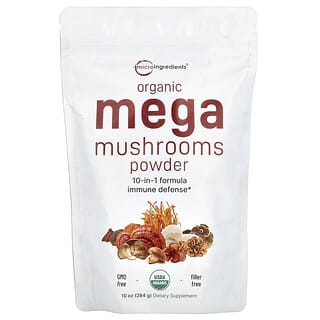 Micro Ingredients, Mega Mushrooms Orgânicos em Pó, 284 g (10 oz)