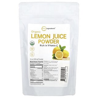 Micro Ingredients, Zumo de limón orgánico en polvo, 283 g (10 oz)