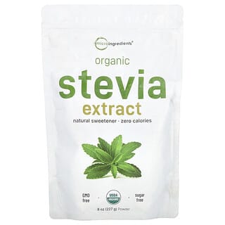 Micro Ingredients, Ekstrak Stevia Organik, Bubuk, 227 g (8 ons)