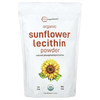 Micro Ingredients, Organic Sunflower Lecithin Powder, 1 lb (454 g)