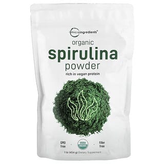Micro Ingredients, Organic Spirulina Powder, 1 lb (454 g)