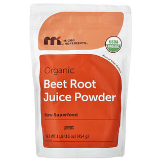 Micro Ingredients, 유기농 비트즙 분말, 454g(1lb)