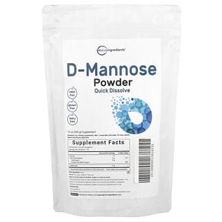 Micro Ingredients, D-Mannose em Pó, 340 g (12 oz)