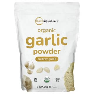 Micro Ingredients, Ajo orgánico en polvo, 1360 g (3 lb)