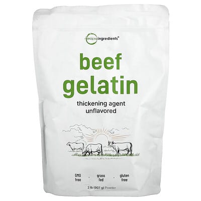 Micro Ingredients, Beef Gelatin Powder, Original, 2 lbs (907 g)