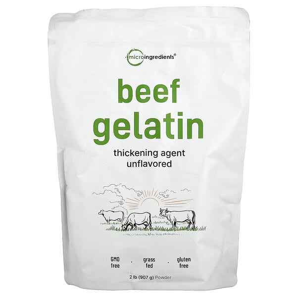 Beef Gelatin Powder, Unflavored, 2 lb (907 g)