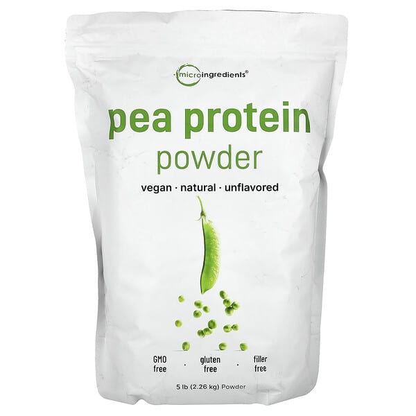 Pea Protein Powder, Unflavored, 5 lb (2.26 kg)