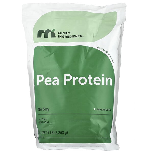 Micro Ingredients, Pea Protein Powder, Unflavored, 5 lb (2,268 g) — product photo 1