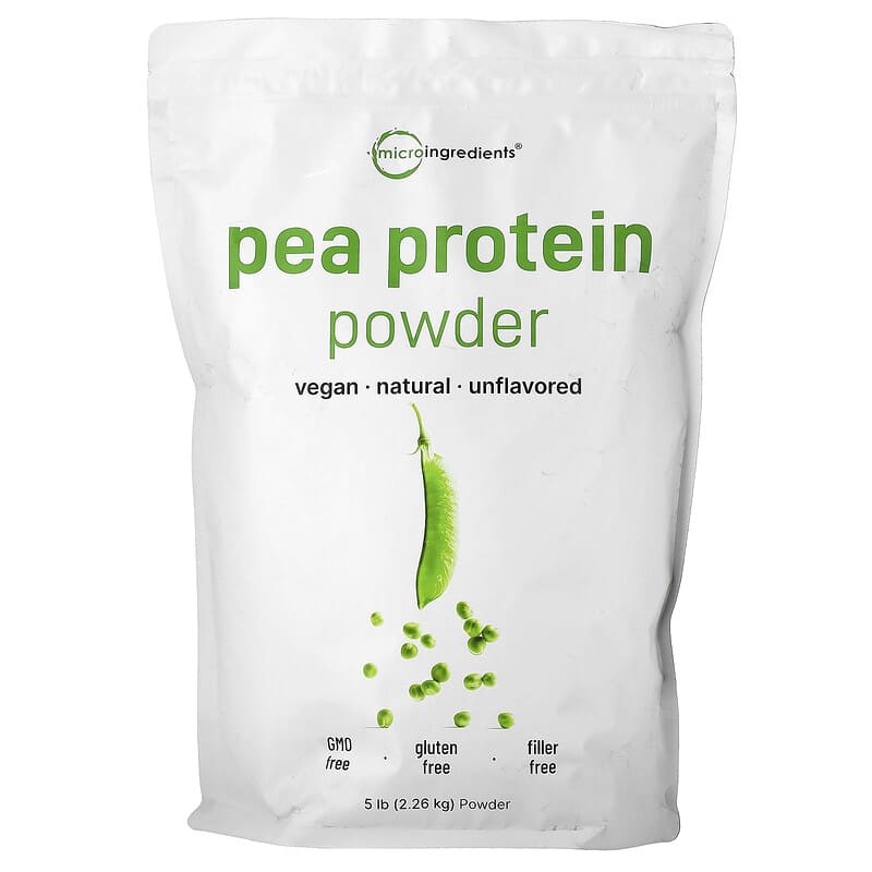 Micro Ingredients、ピープロテインパウダー、無香料、2.26kg｜iHerb