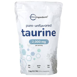 Micro Ingredients, Pure Taurine, Unflavored, 2.2 lb (1 kg)
