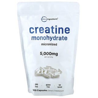Micro Ingredients, Monohidrato de creatina, 500 cápsulas (714,28 mg por cápsula)