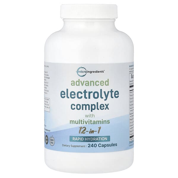 Micro Ingredients, Advanced Electrolyte Complex With Multivitamins, 240 Capsules
