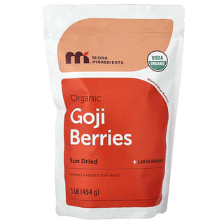 Micro Ingredients, Baies de goji biologiques, 454 g
