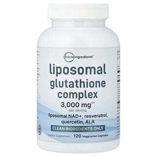Micro Ingredients, Liposomal Glutathione Complex, 120 Vegetarian Capsules