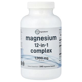 Micro Ingredients, Magnesium 12-in-1 Complex, 240 Vegetarian Capsules (500 mg per Capsule)
