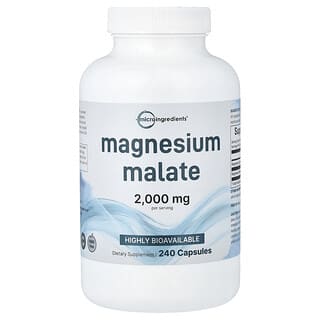 Micro Ingredients, Magnesium Malate, 240 Capsules (500 mg per Capsule)