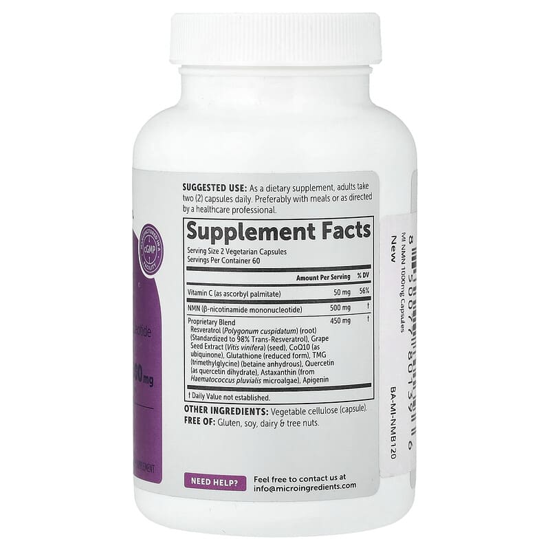 NMN, 120 Vegetarian Capsules