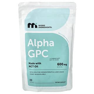 Micro Ingredients, Alpha GPC, 240 Softgels