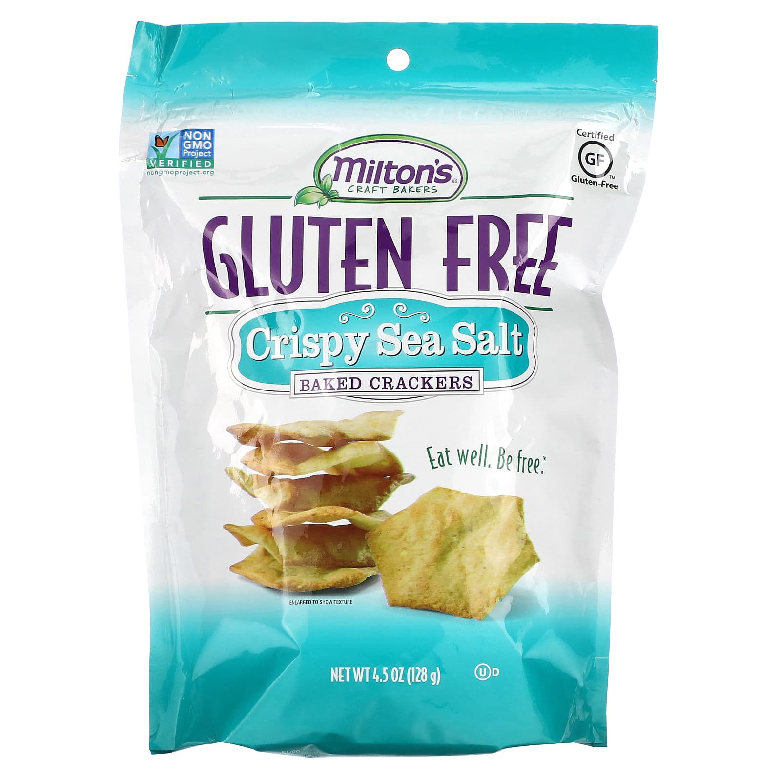 Gluten Free Baked Crackers, Crispy Sea Salt, 4.5 oz (128 g)