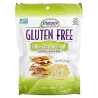Milton's Craft Bakers, Gluten Free Baked Crackers, Olive Oil & Sea Salt with Olives, 4.5 oz (128 g)