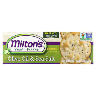 Milton's Craft Bakers, 美味薄脆饼干，橄榄油海盐味，6.8 盎司（193 克）