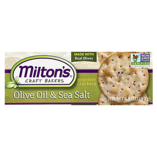 Milton's Craft Bakers, Gourmet Crackers, Olive Oil & Sea Salt, 6.8 oz (193 g)