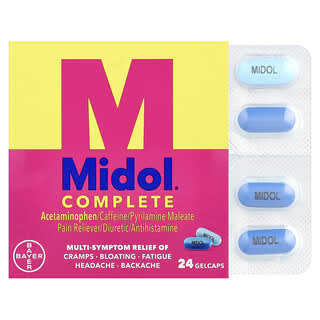 Midol, В комплекте, 24 капсулы