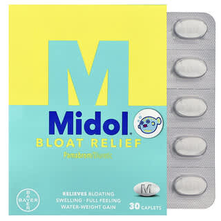 Midol, Bloat Relief, 30 Caplets