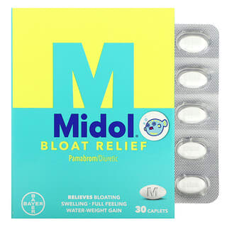 Midol, Средство для облегчения вздутия живота, 30 капсул