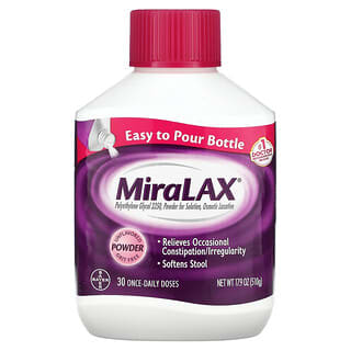 MiraLAX, Powder, Unflavored, 17.9 oz (510 g)