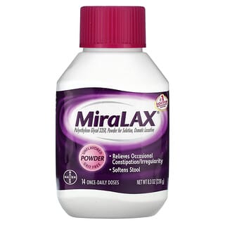 MiraLAX, Pó, Sem sabor, 238 g (8,3 oz)