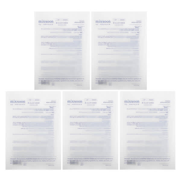 Mixsoon, 비피다 뷰티 마스크 팩, 5개입, 각 5g(0.17oz)