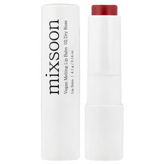 Mixsoon, Bálsamo labial derretido vegano, 02 rosas secas`` 4,1 g (0,14 oz)