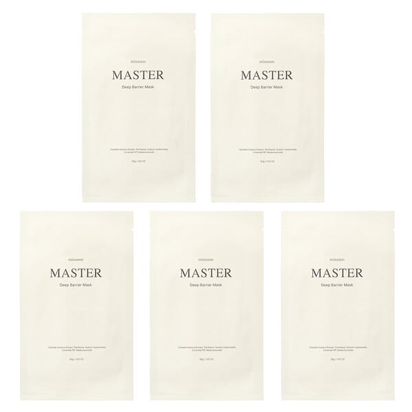 ميكسون‏, Master ، قناع الجمال Deep Barrier ، 5 أقنعة ورقية ، 1.05 أونصة (30 جم)